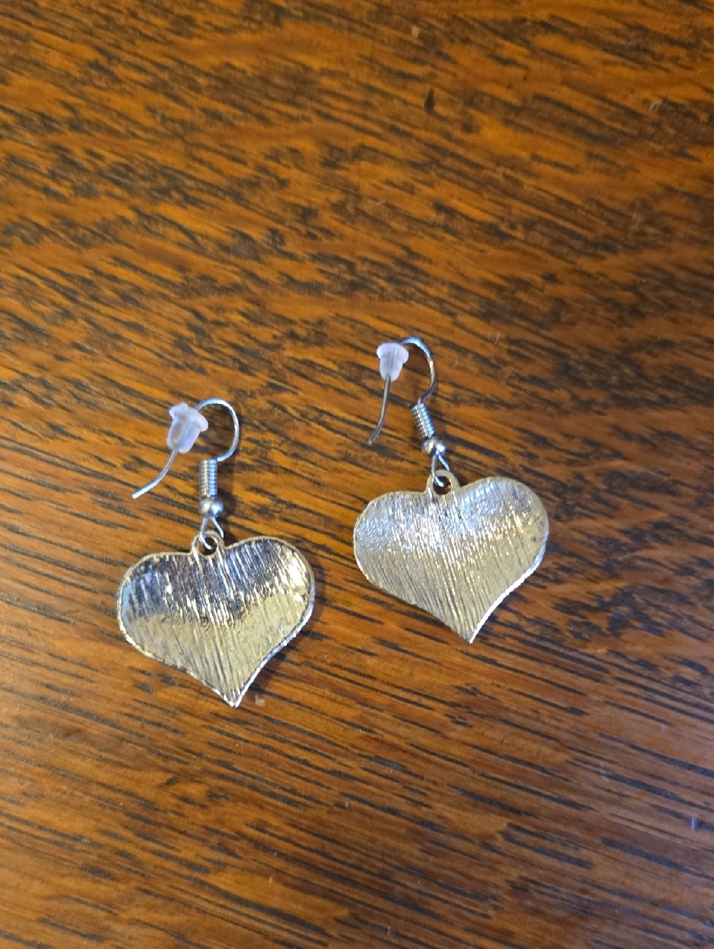 ♦️Heart Shaped Patriotic Red White & Blue Earrings FINAL PRICE - Picture 5 of 8
